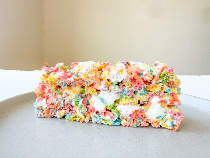 Making rice krispy treats (Yes, I made that!)